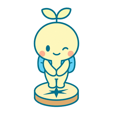 JIBUNJIKUの公式キャラクター、ツボミー